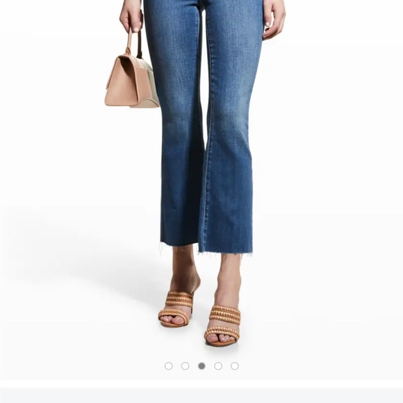 L’Agence Kendra High-Rise Crop Flare Jeans with Raw Hem - Picture 2 of 10